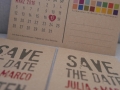 Save-the-Date-Karte aus Kraftpapier Karton