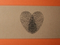 Hochzeitskarte AMIRA mit Banderole Fingerprints