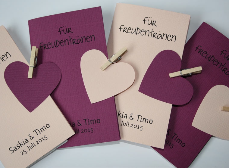 Taschentücher für Freudentränen