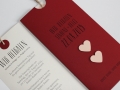 Hochzeitskarte rot / Wedding Invitation red