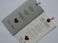Hochzeitskarte grau