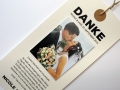 Danksagungskarte Hochzeit Texteinlage mit Foto