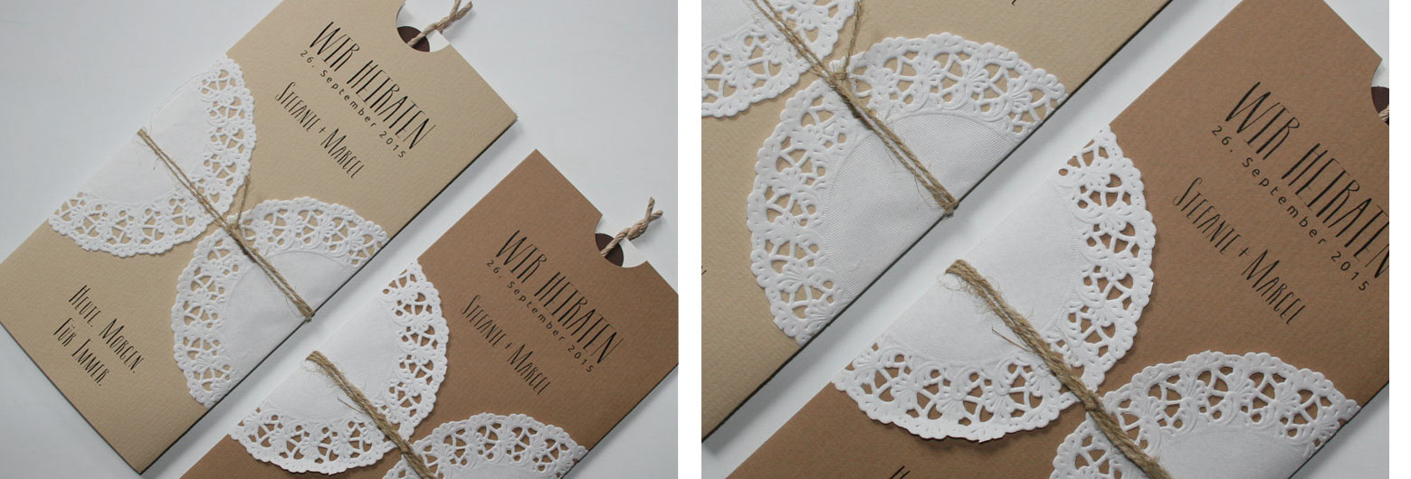 Hochzeitskarte Vintage