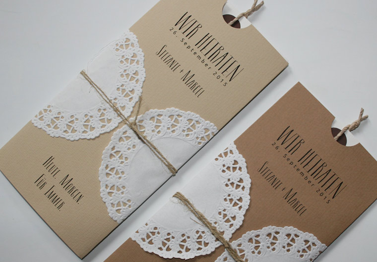 Hochzeitskarte Vintage