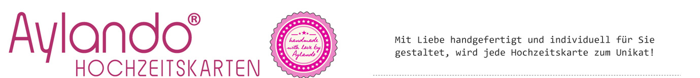 Hochzeitskarten von Aylando Hochzeitskarten alle handgefertigt und individuell