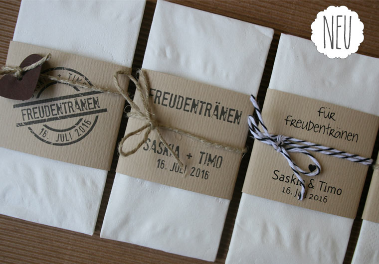 NEU Taschentücher Freudentränen