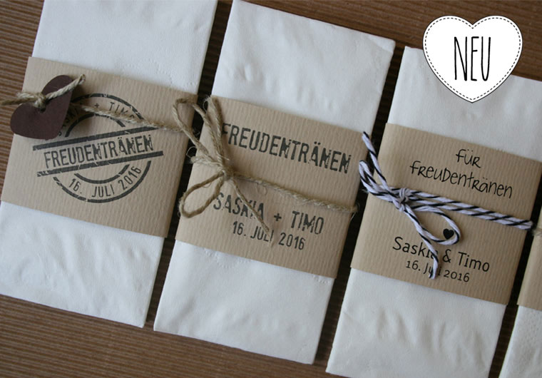 NEU Taschentücher Freudentränen