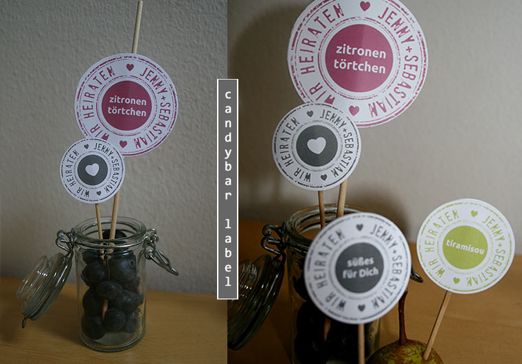 Candy Bar Labels personalisiert