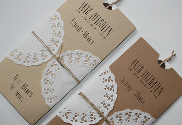 Hochzeitskarten Vintage